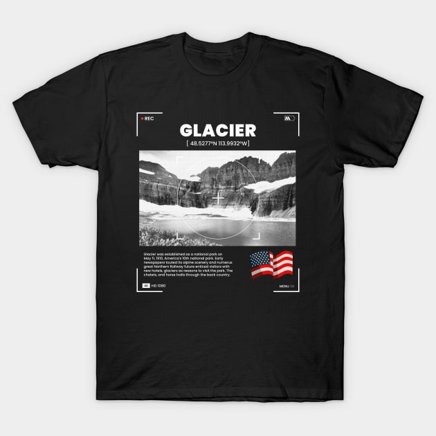 Glacier National Park T-Shirt by Sally Honey